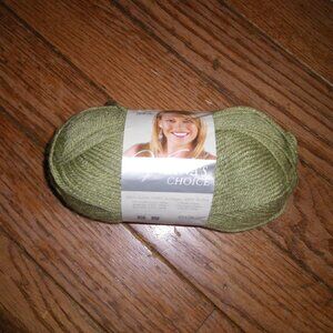 1 Skein Lion Bran Yarns Vanna's Choice Yarn - Color Dusty Green - 170 yds.